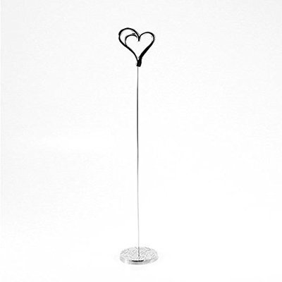 Set Of 6 Double Heart Table Number Holder Wedding Reception Table