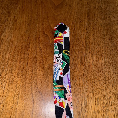 NICOLE MILLER 1990 Postage Stamp Silk Necktie No Damage Or Odor Vivid Colors EUC - Picture 21 of 22