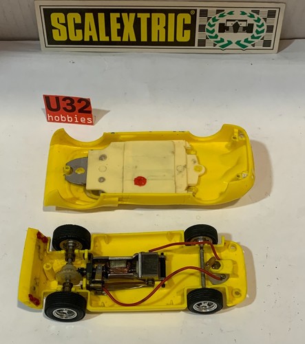 Slot Car Scx scalextric exin C-35 Ford Gt 40 #2 Jaune Citron - Photo 10 sur 10