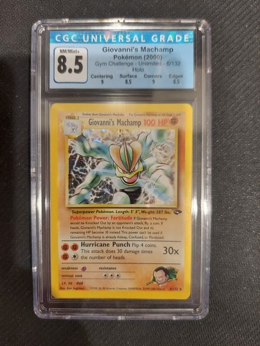 CGC 8.5 Gym Challenge Giovanni's Machamp
