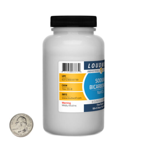 Sodium Bicarbonate / 1 Pound / 2 Bottles / 99+% Pure Food Grade / Fine Powder - Picture 2 of 4