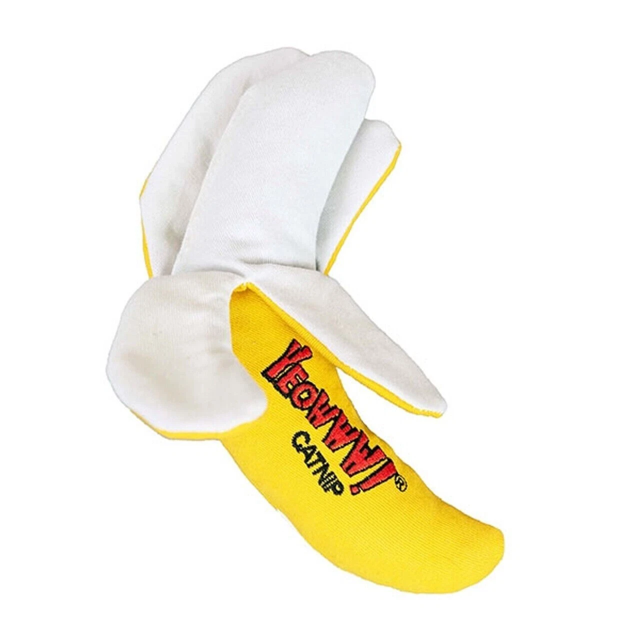 Yeowww! Peeled Banana 6" Soft Cat Toy Filled With Organic Catnip Kitten