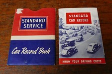 Vintage 1941 Standard Oil Co Service Car Record Book w/ Original Sleeve - Unused