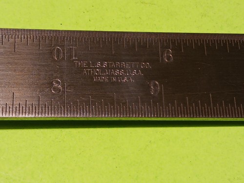 STARRETT  COMBINATION SQUARE 3pcs Head, 18" Rule & New Scribe works great - 第 12/12 張圖片