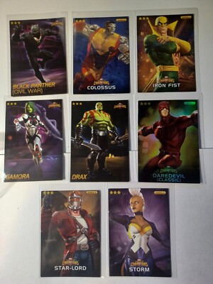 Contest of Champions Marvel Arcade Cards (8 card LOT) 1 Foil (Series 1 and 2)