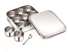 Stainless Steel Masala Dabba/spice box for kitchen ( Size: 23 X 6 cm 2500ml )