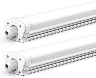 2er 30W 5200lm 120cm LED Röhren Feuchtraumleuchte Werkstatt Lampe Deckenleuchte