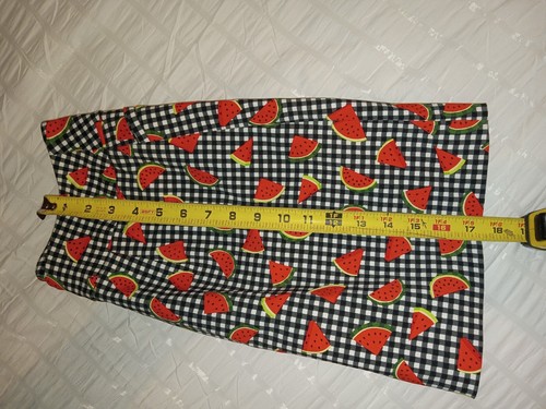 Attyre Women's Skort Lovely Watermelon Design Black White Check Size 12 - Picture 4 of 12