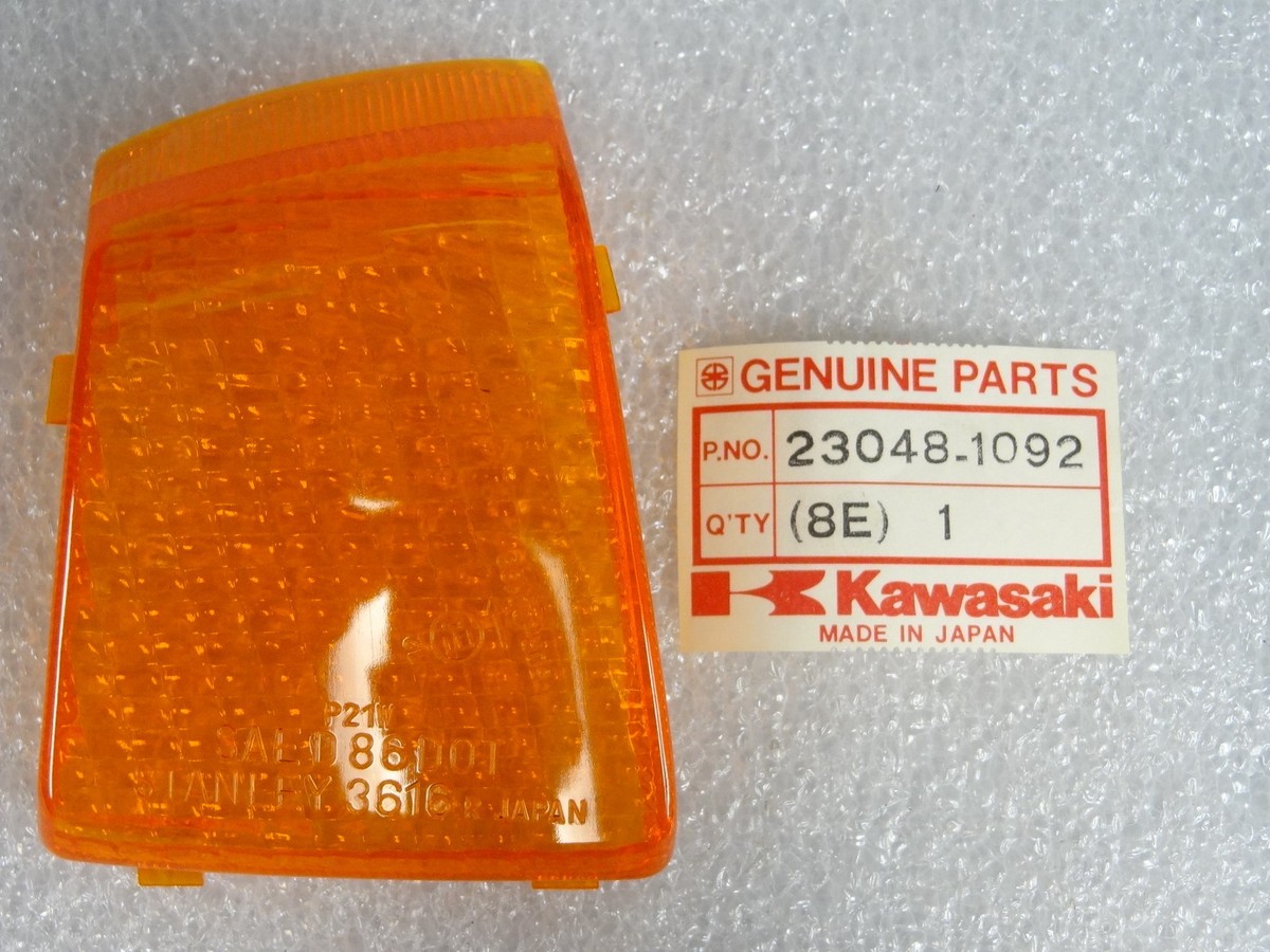Kawasaki NOS NEW 23048-1092 Rear Right Signal Light Lens ZX Kawasaki NOS NEW 23048-1092 Rear Right Signal Light Lens ZX