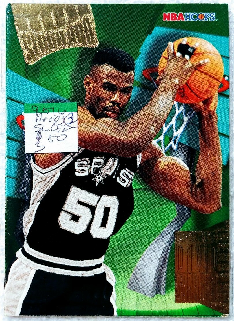DAVID robinson　NBA　プロバスケットボール　トレーディングカード David Robinson Spurs 1996 skybox NBA Hoops SLAMLAND INSERT