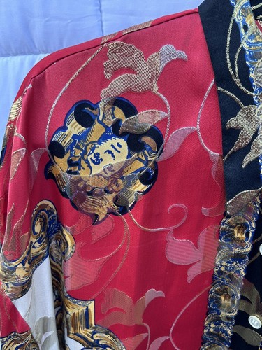 Ceta Dolce Vintage Men’s Silk Shirt XL Metallic Gold - Picture 5 of 12