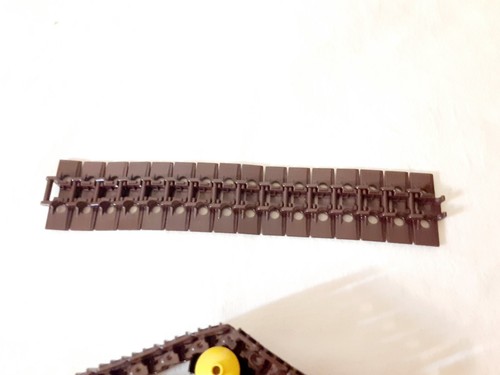 LEGO Parts 57518 / 88323 Brown Technic, Link Tank Track Tread Wide Two Pin - Picture 6 of 9