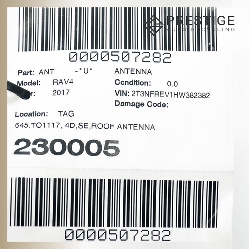 2015-2018 TOYOTA RAV4 Roof Radio Antenna Satellite Shark Gray 86960-0R030 - Picture 5 of 5