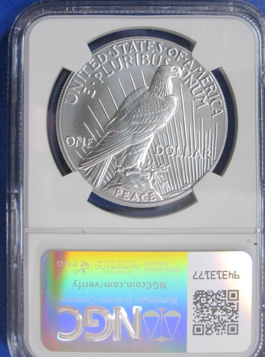 2024 US Mint $1 Peace Silver Dollar NGC Certified/Graded MS70 - Picture 2 of 2