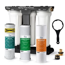 iSpring CW31-BV 3-Stage RV Water Filtration System for Campers, Bacteria Removal