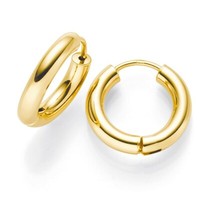 Creole Creolen 16X3Mm 585 Gold Gelbgold Ohrringe Ohrschmuck Rund Goldohrringe