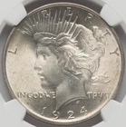 Piece Silver Dollar 1924 NGC MS-66!!! Amazing Lustrous Coin!