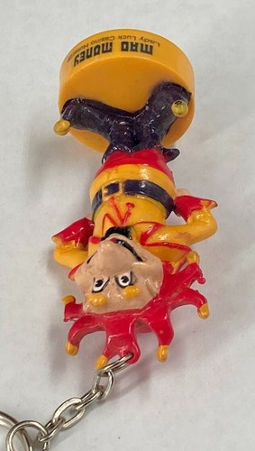 Lady Luck Casino Mad Money Jester Key Ring. Las Vegas. 3 inches. Vintage - Picture 4 of 5
