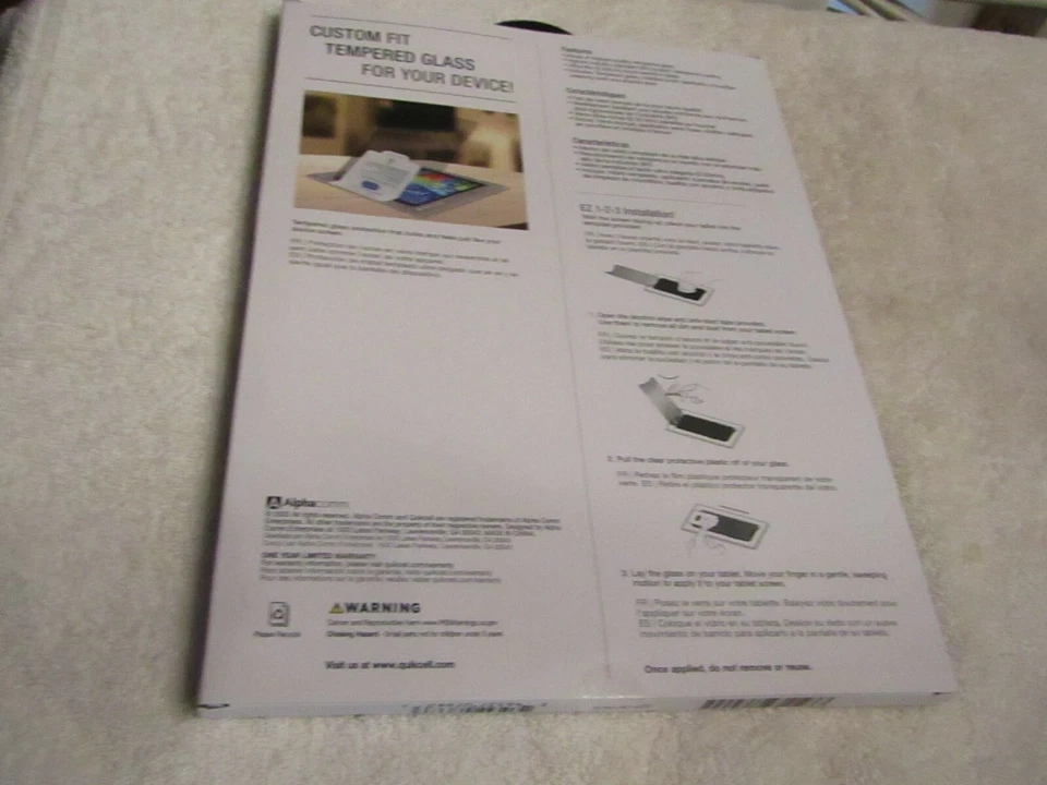 T Mobile Quikcell LG G Pad5 Premium Tempered Glass Screen Protector GP-GPAD5 NEW - Image 2 of 2
