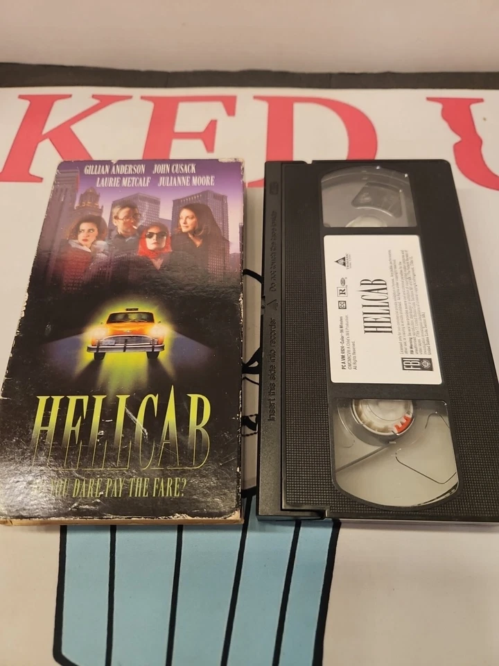 HELLCAB VHS Tape 1997 Thriller Horror Gillian Anderson John Cusack - Imagem 4 de 4