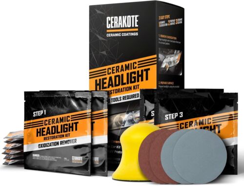 CERAKOTE® Ceramic Headlight Restoration Kit Trim Coat Kit Rapid Paint Sealant - Picture 3 of 46