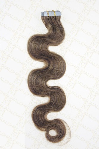 18inch Body Wavy&Curly PU Skin Weft Tape In Remy Human Hair Extensions 40g - Picture 8 of 65