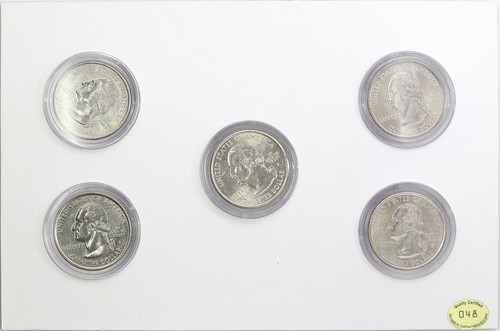 Set of Three 1999-2001 USCG Five State Quarter Collections (15 Coins) with COAs - Picture 3 of 8