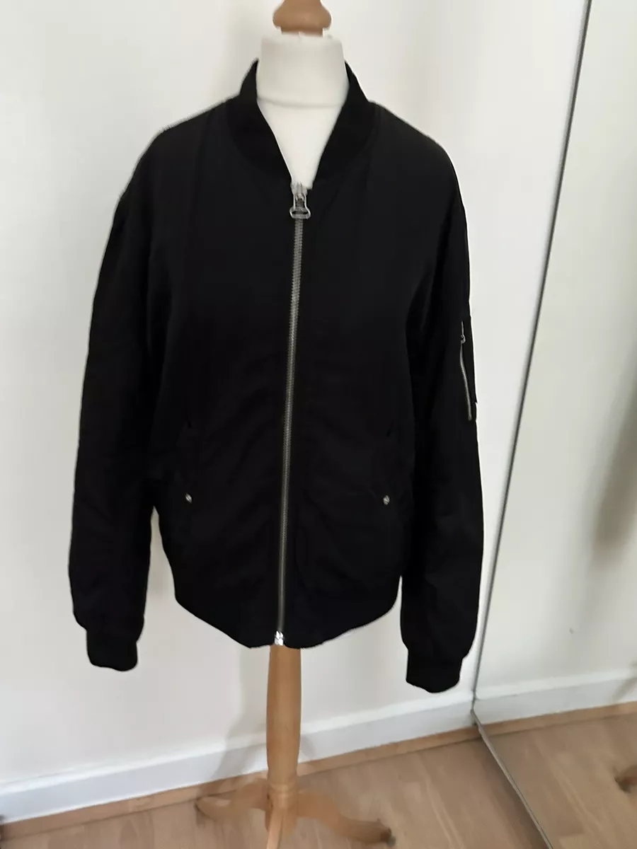 Light black bomber shop jacket