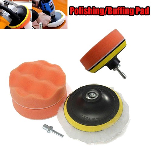 4 inch Car Buffing Pads Polishing for Drill Sponge Kit Waxing Foam Polisher Tool