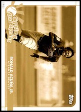 Ronald Acuna Jr. 2020 Topps Opening Day Spring has Sprung 5x7 Gold #SHS-15 /10 B