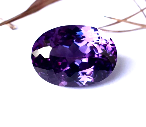 Natural 25.50 Ct Multicolor Alexandrite Certified Oval Cut Loose Gemstone - Picture 4 of 8