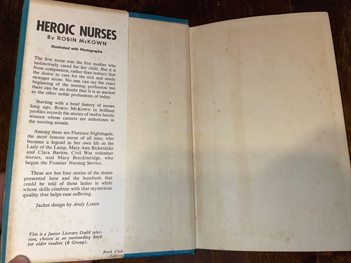 Heroic Nurses By Robin McKown 1966 BCE - Imagen 3 de 4
