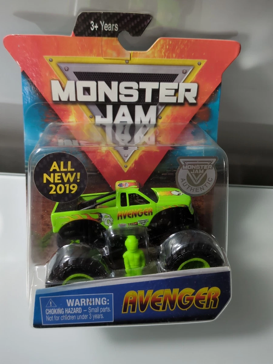 2019 Spin Master Monster Jam 1 64 AVENGER Neon Lime Green Monster Truck New