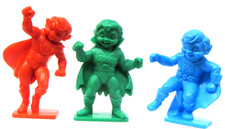 Set B 1989 Kellogg's Cereal premiums SNAP CRACKLE POP Super Hero figures