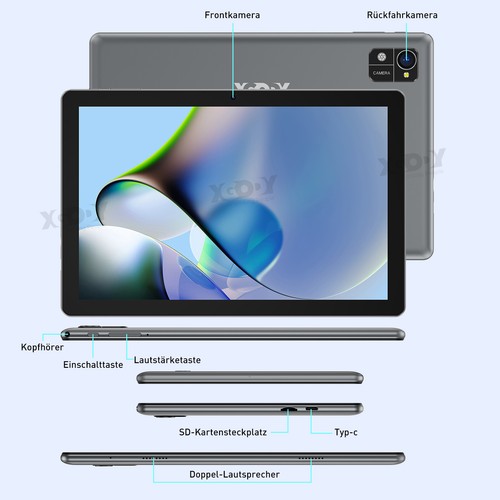 NEU Black Tab PC WiFi Tablet 10,1 Zoll Android 14 9GB+64GB FHD+ IPS Widevine L1 - Bild 13 von 17