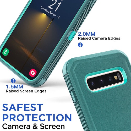 Funda híbrida 3 en 1 a prueba de golpes para teléfono Samsung Galaxy S10E/S10 Plus/S10 - Imagen 12 de 54