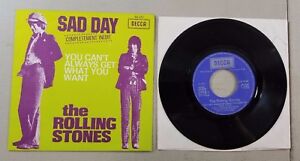 MADE IN FRANCE THE ROLLING STONES SAD DAY VINYL 45 RECORD RE14 | eBay