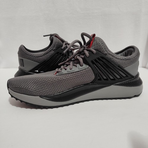 PUMA - Mens Pacer Future Sneaker - Castlerock/Black/High Risk Red - Size 9 - Picture 5 of 12