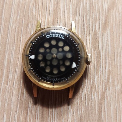 Vintage RARE Consul Swiss Petite mystery dial womens Watch  display picture 1