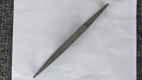 Aluminum 3-vial vintage torpedo Level 9" long made In Japan, owner name engraved - Picture 6 of 7