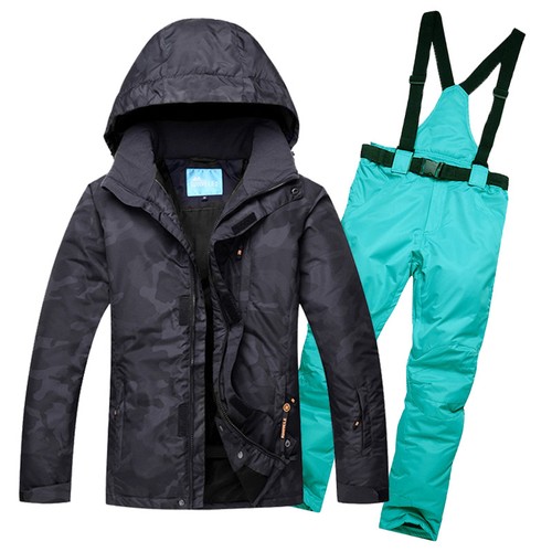 Mens Winter Warm Ski Suits Waterproof Ski Pants Jackets Coat Snowboard Snowsuits - Picture 23 of 29