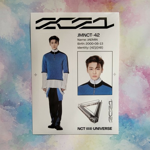 Versión de libro de fotos del universo del tercer álbum NCT Pegatina postal oficial nueva - Imagen 31 de 32
