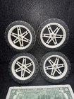 4x Lego Mindstorm Technic 81.6 x 15 Wheels Tires Motorcycle Parts 2902 2903