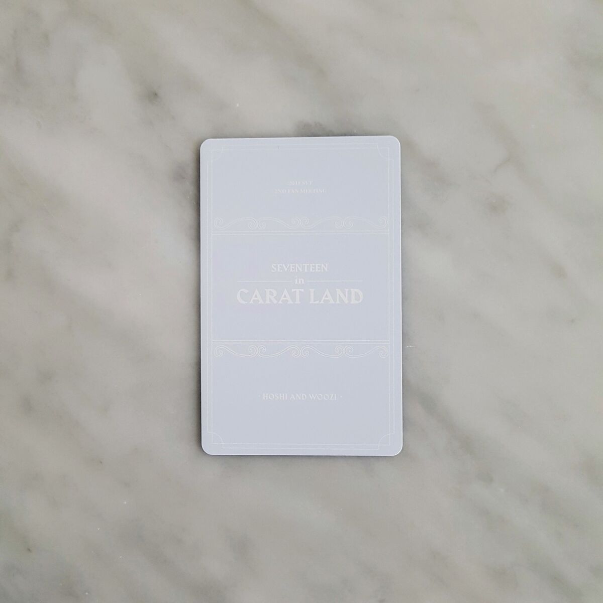 SEVENTEEN IN CARAT LAND 2018 2ND FAN MEETING TRADING CARD SEVENTEEN IN CARAT LAND 2018 2ND FAN MEETING TRADING CARD