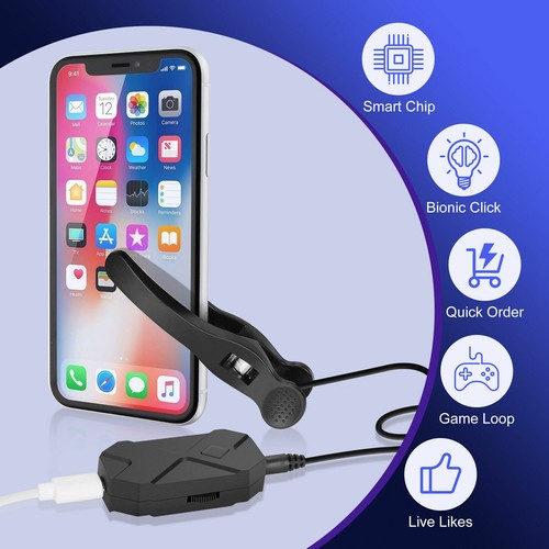 Rechargeable Phone Screen Clicker Auto click Game Video LiveStreaming Mute Point - Photo 2/10