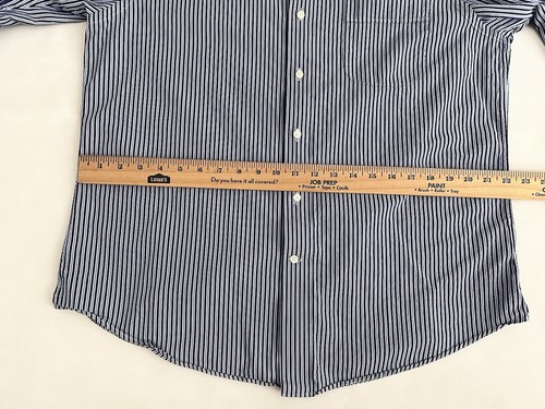 Tommy Bahama Herren Größe 16,5 32/33 Langarm Knopfleiste Hemd Streifen blau - Bild 6 von 12