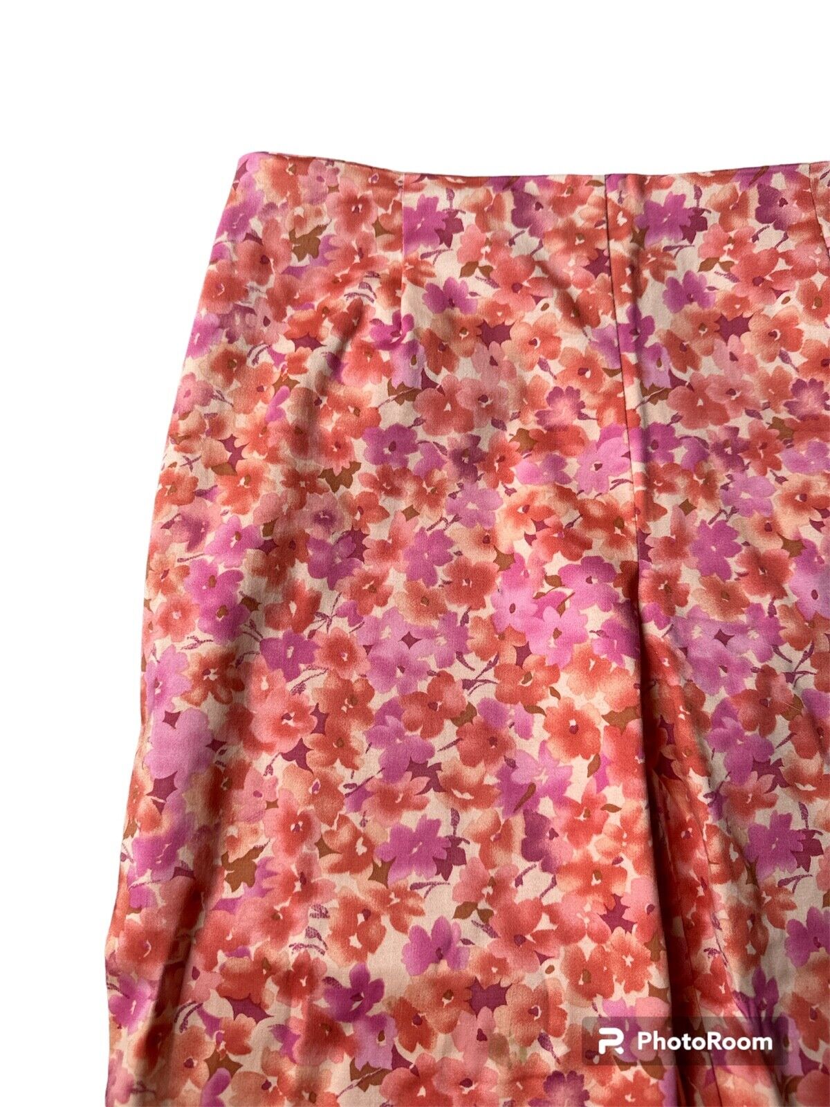 Sunny Leigh Women's Orange/Pink Floral Cropped Si… - image 2