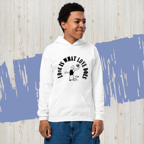 Youth heavy blend hoodie - Picture 2 of 6