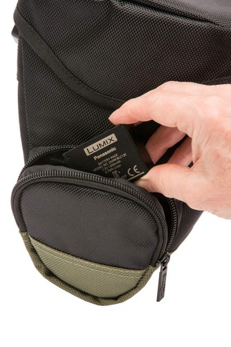Holster Kameratasche mit Hüft- und Schultergurt schwarz & grün ideal für DSLR Mi - Bild 10 von 20