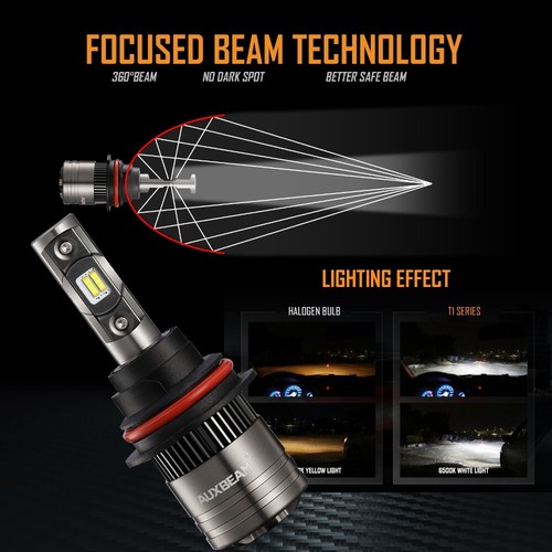 Bombillas LED Auxbeam 9007 para Dodge Ram 1500 2500 3500 2003-2005 altas y bajas - Imagen 6 de 12